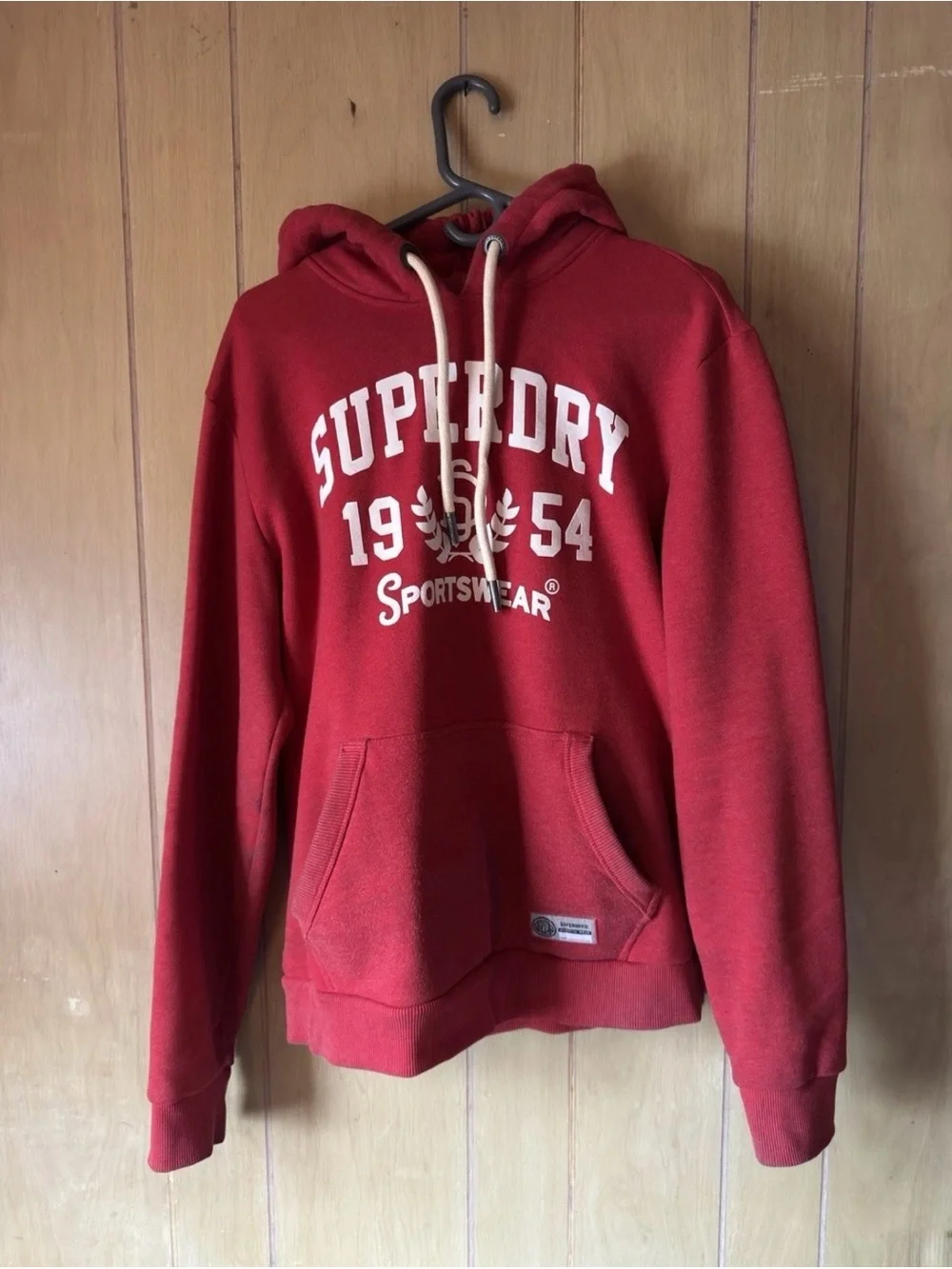Superdry Red Pullover Hoodie - Men's Sportswear